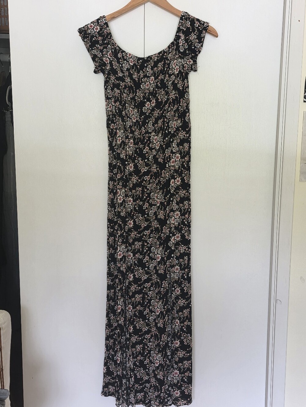 Floral Black Maxi Dress